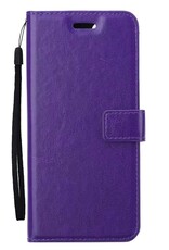 Nomfy Hoesje Geschikt voor Samsung A15 Hoes Bookcase Flipcase Book Cover - Hoes Geschikt voor Samsung Galaxy A15 Hoesje Book Case - Paars