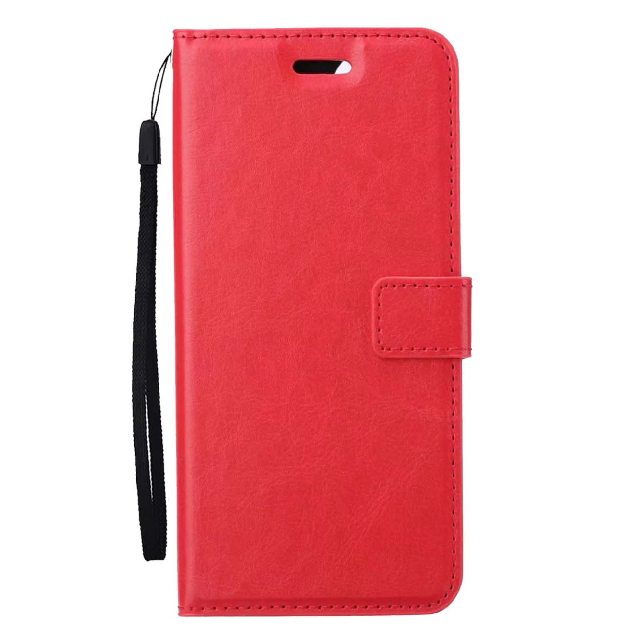 Nomfy Hoesje Geschikt voor Samsung A15 Hoes Bookcase Flipcase Book Cover - Hoes Geschikt voor Samsung Galaxy A15 Hoesje Book Case - Rood