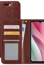 NoXx Hoes Geschikt voor Samsung A15 Hoesje Book Case Hoes Flip Cover Wallet Bookcase - Bruin