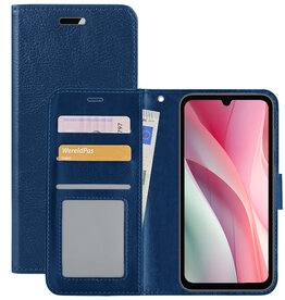 NoXx NoXx Samsung Galaxy A15 Hoesje Bookcase - Donkerblauw