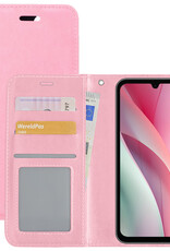 NoXx Hoes Geschikt voor Samsung A15 Hoesje Book Case Hoes Flip Cover Wallet Bookcase - Lichtroze