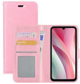 NoXx NoXx Samsung Galaxy A15 Hoesje Bookcase - Lichtroze