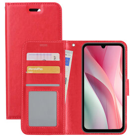 NoXx NoXx Samsung Galaxy A15 Hoesje Bookcase - Rood