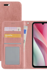 NoXx Hoes Geschikt voor Samsung A15 Hoesje Book Case Hoes Flip Cover Wallet Bookcase - Rosé goud