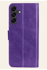 Nomfy Hoesje Geschikt voor Samsung A15 Hoes Bookcase Flipcase Book Cover Met Screenprotector - Hoes Geschikt voor Samsung Galaxy A15 Hoesje Book Case - Paars