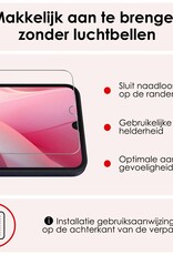 NoXx Hoes Geschikt voor Samsung A15 Hoesje Book Case Hoes Flip Cover Wallet Bookcase Met Screenprotector - Wit