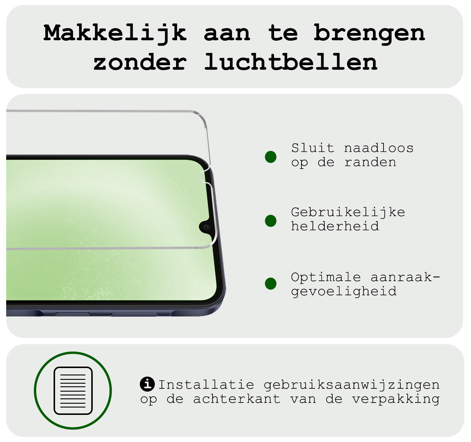 BASEY. Screenprotector Geschikt voor Samsung A25 Screenprotector Tempered Glass - Screenprotector Geschikt voor Samsung Galaxy A25 Beschermglas Screen Protector Glas