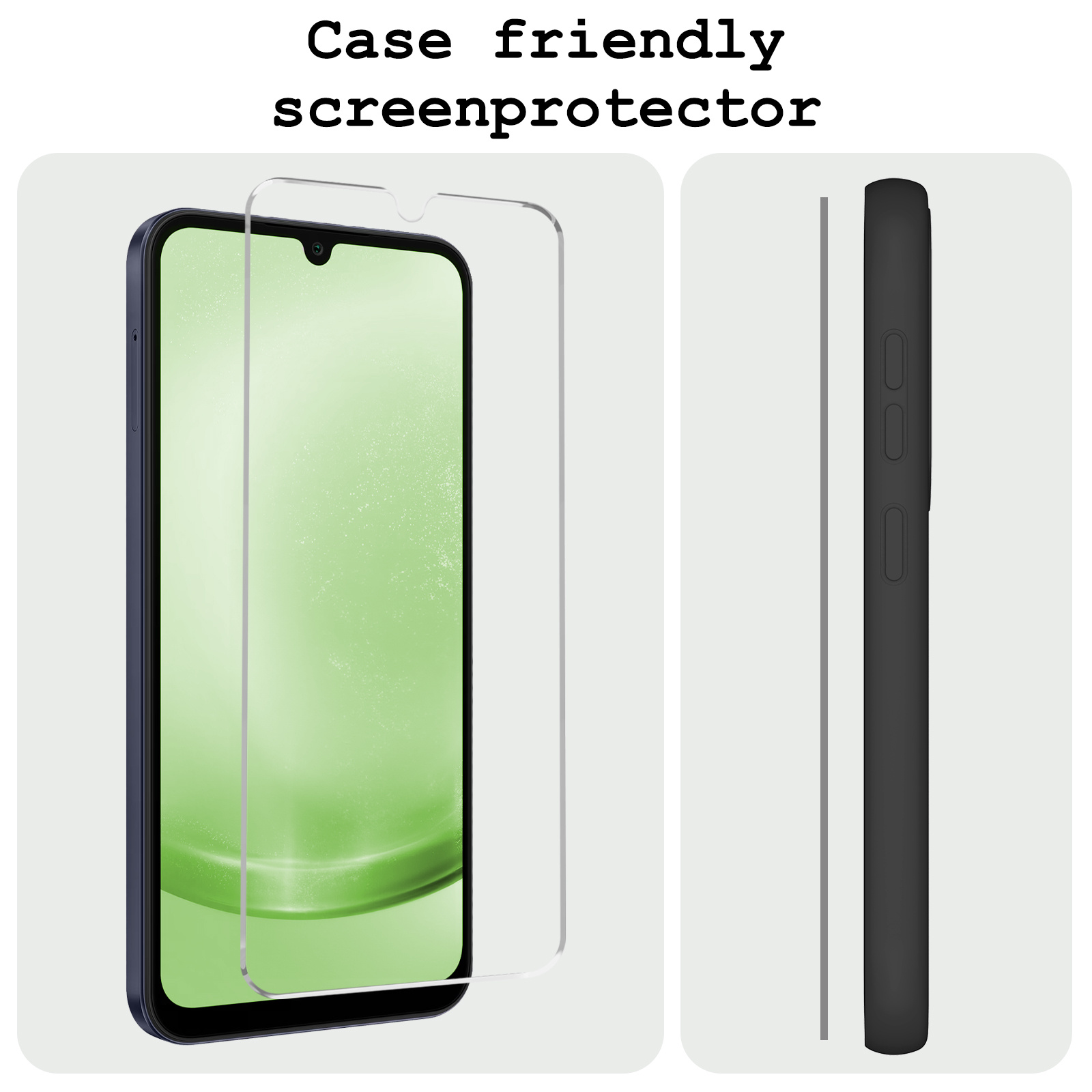 BASEY. Screenprotector Geschikt voor Samsung A25 Screenprotector Tempered Glass - Screenprotector Geschikt voor Samsung Galaxy A25 Beschermglas Screen Protector Glas