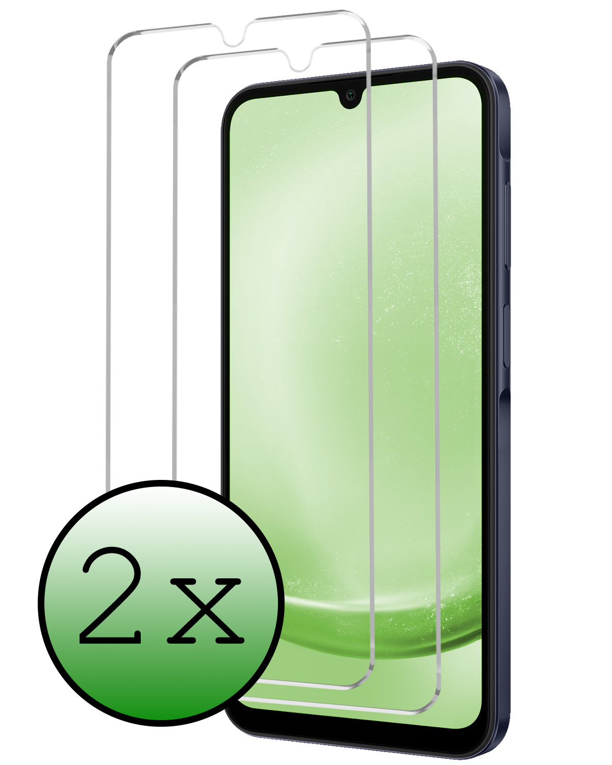BASEY. Screenprotector Geschikt voor Samsung A25 Screenprotector Tempered Glass - Screenprotector Geschikt voor Samsung Galaxy A25 Beschermglas Screen Protector Glas - 2 Stuks