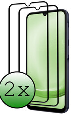 BASEY. Screenprotector Geschikt voor Samsung A25 Screenprotector Beschermglas Full Cover - Screenprotector Geschikt voor Samsung Galaxy A25 Screen Protector Full Cover - 2 Stuks