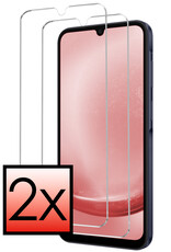 NoXx Screenprotector Geschikt voor Samsung A25 Screenprotector Tempered Glass Gehard Glas Beschermglas - 2x