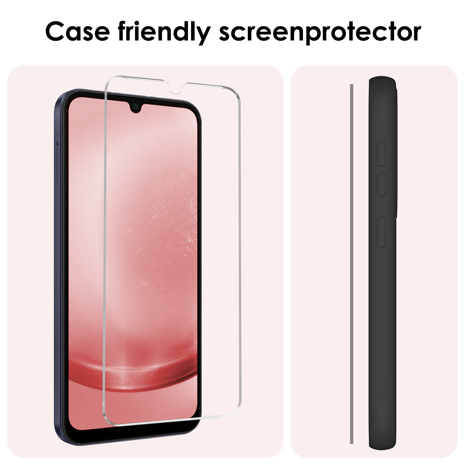 NoXx Screenprotector Geschikt voor Samsung A25 Screenprotector Tempered Glass Gehard Glas Beschermglas - 2x