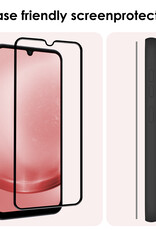 NoXx Screenprotector Geschikt voor Samsung A25 Screenprotector Tempered Glass Gehard Glas Full Cover - 3x