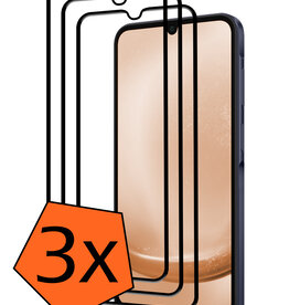 Nomfy Nomfy Samsung Galaxy A25 Screenprotector Full Cover - 3 PACK