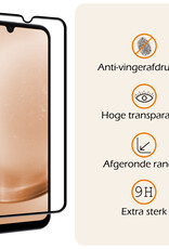 Nomfy Screenprotector Geschikt voor Samsung A25 Screenprotector Bescherm Glas - Screenprotector Geschikt voor Samsung Galaxy A25 Screen Protector Tempered Glass Full Screen Full Cover - 3 PACK
