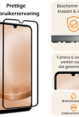 Nomfy Screenprotector Geschikt voor Samsung A25 Screenprotector Bescherm Glas - Screenprotector Geschikt voor Samsung Galaxy A25 Screen Protector Tempered Glass Full Screen Full Cover - 2 PACK