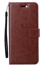 BASEY. Hoes Geschikt voor Samsung A25 Hoesje Bookcase Hoes Flip Case Book Cover - Hoesje Geschikt voor Samsung Galaxy A25 Hoes Book Case Hoesje - Bruin