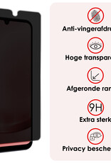 NoXx Screenprotector Geschikt voor Samsung A25 Screenprotector Privacy Tempered Glass Gehard Glas Display Cover