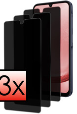 NoXx Screenprotector Geschikt voor Samsung A25 Screenprotector Privacy Tempered Glass Gehard Glas Display Cover - 3x