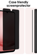 NoXx Screenprotector Geschikt voor Samsung A25 Screenprotector Privacy Tempered Glass Gehard Glas Display Cover - 3x