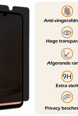 Nomfy Screenprotector Geschikt voor Samsung A25 Screenprotector Privacy Bescherm Glas - Screenprotector Geschikt voor Samsung Galaxy A25 Privacy Screenprotector Tempered Glass - 3 PACK