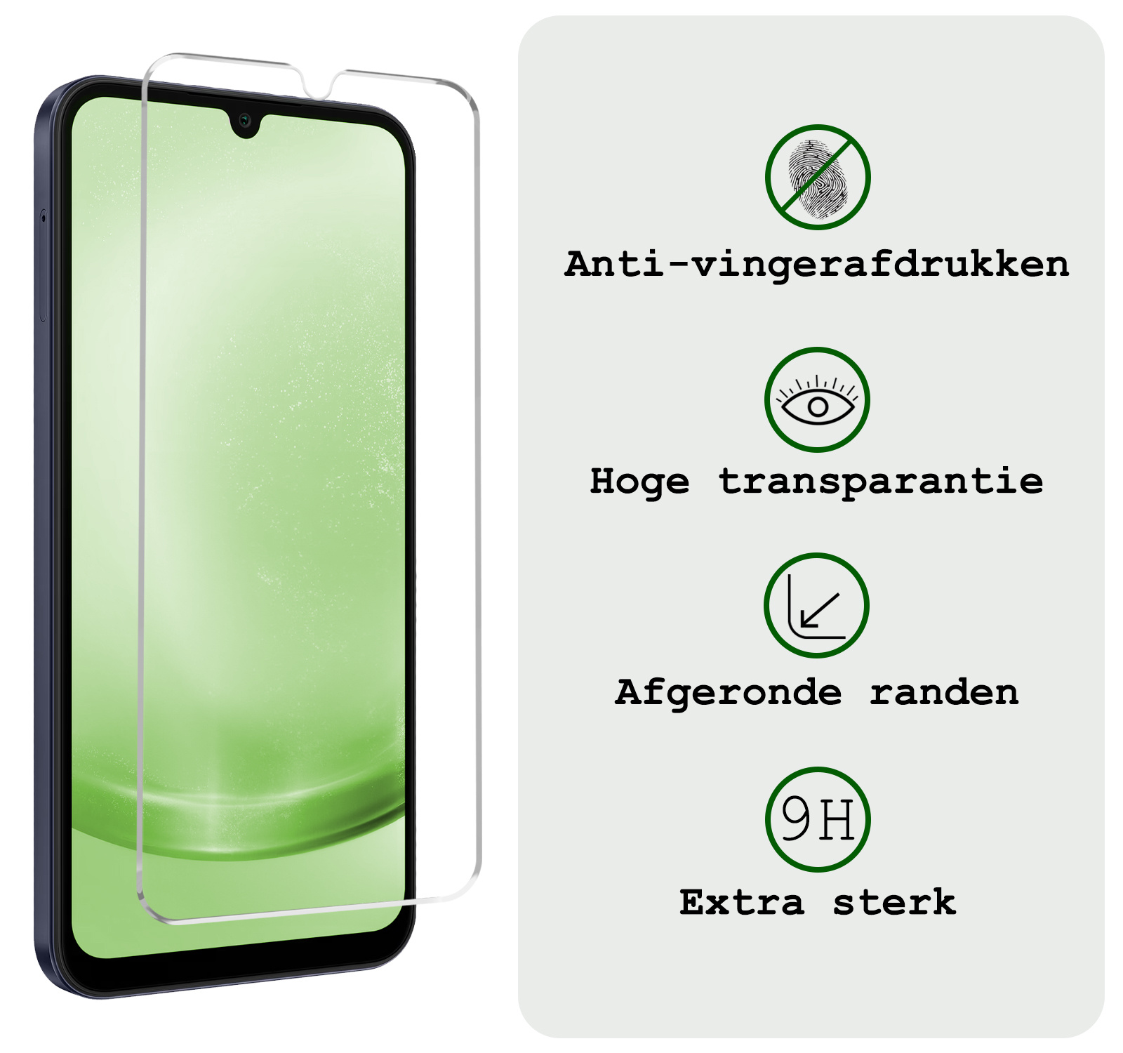 BASEY. Hoes Geschikt voor Samsung A25 Hoesje Bookcase Hoes Flip Case Book Cover Met 2x Screenprotector - Hoesje Geschikt voor Samsung Galaxy A25 Hoes Book Case Hoesje - Turquoise