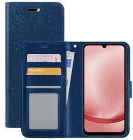 NoXx NoXx Samsung Galaxy A25 Hoesje Bookcase - Donkerblauw