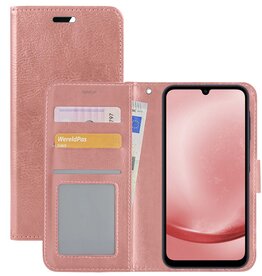 NoXx NoXx Samsung Galaxy A25 Hoesje Bookcase - Rose Goud
