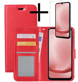 NoXx NoXx Samsung Galaxy A25 Hoesje Bookcase Met Screenprotector - Rood