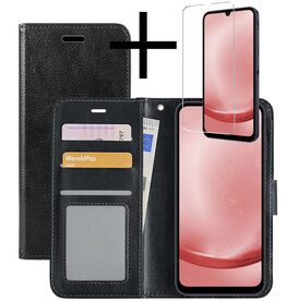 NoXx NoXx Samsung Galaxy A25 Hoesje Bookcase Met Screenprotector - Zwart