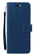 Nomfy Hoesje Geschikt voor Samsung A25 Hoes Bookcase Flipcase Book Cover - Hoes Geschikt voor Samsung Galaxy A25 Hoesje Book Case - Donkerblauw