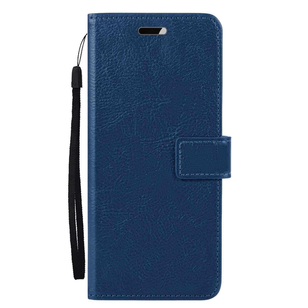 Nomfy Hoesje Geschikt voor Samsung A25 Hoes Bookcase Flipcase Book Cover - Hoes Geschikt voor Samsung Galaxy A25 Hoesje Book Case - Donkerblauw