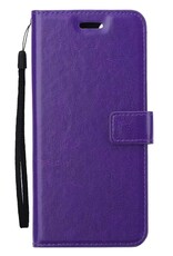 Nomfy Hoesje Geschikt voor Samsung A25 Hoes Bookcase Flipcase Book Cover - Hoes Geschikt voor Samsung Galaxy A25 Hoesje Book Case - Paars