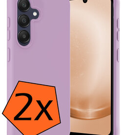 Nomfy Nomfy Samsung Galaxy A25 Hoesje Siliconen - Lila - 2 PACK