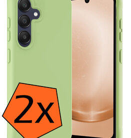 Nomfy Nomfy Samsung Galaxy A25 Hoesje Siliconen - Groen - 2 PACK