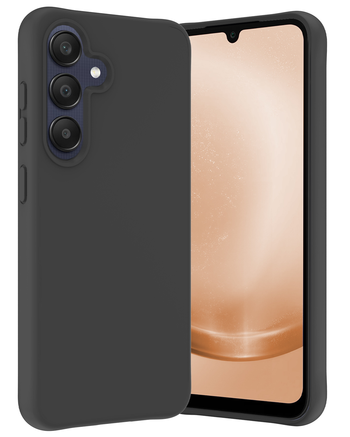 Nomfy Hoesje Geschikt voor Samsung A25 Hoesje Siliconen Cover Case - Hoes Geschikt voor Samsung Galaxy A25 Hoes Back Case - Zwart