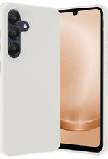Nomfy Hoesje Geschikt voor Samsung A25 Hoesje Siliconen Cover Case - Hoes Geschikt voor Samsung Galaxy A25 Hoes Back Case - Wit
