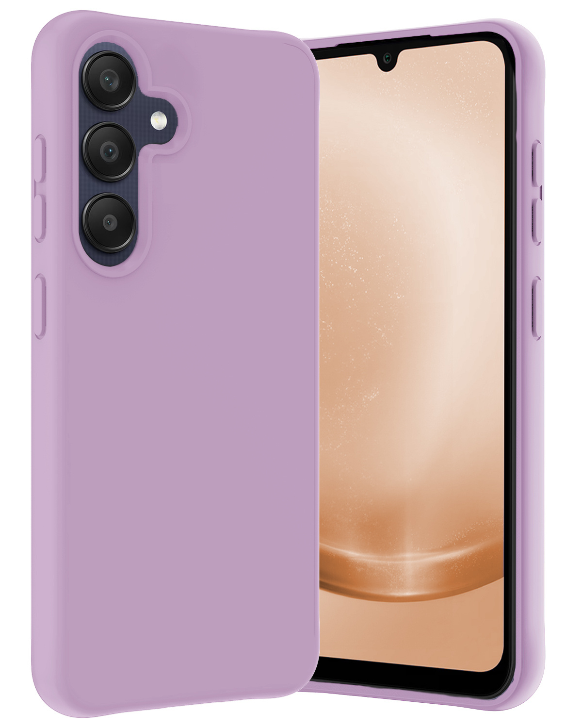 Nomfy Hoesje Geschikt voor Samsung A25 Hoesje Siliconen Cover Case - Hoes Geschikt voor Samsung Galaxy A25 Hoes Back Case - Lila