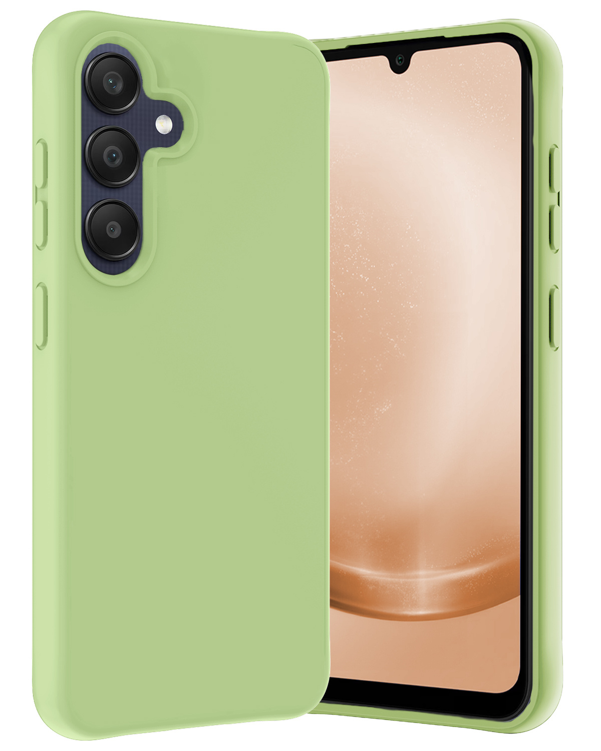 Nomfy Hoesje Geschikt voor Samsung A25 Hoesje Siliconen Cover Case - Hoes Geschikt voor Samsung Galaxy A25 Hoes Back Case - Groen