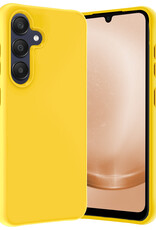 Nomfy Hoesje Geschikt voor Samsung A25 Hoesje Siliconen Cover Case - Hoes Geschikt voor Samsung Galaxy A25 Hoes Back Case - Geel