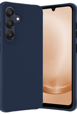 Nomfy Hoesje Geschikt voor Samsung A25 Hoesje Siliconen Cover Case - Hoes Geschikt voor Samsung Galaxy A25 Hoes Back Case - Donkerblauw