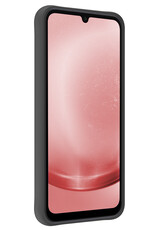 NoXx Hoes Geschikt voor Samsung A25 Hoesje Cover Siliconen Back Case Hoes - Zwart - 2x