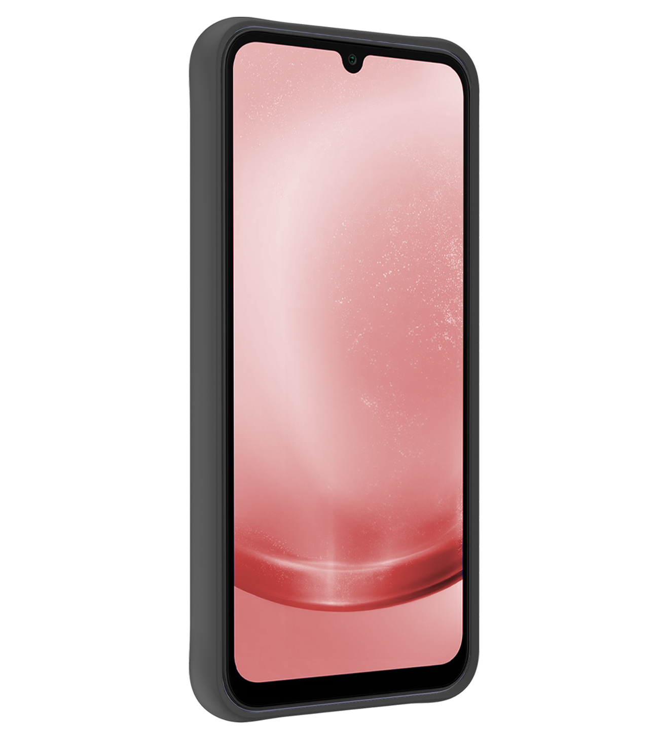 NoXx Hoes Geschikt voor Samsung A25 Hoesje Cover Siliconen Back Case Hoes - Zwart - 2x