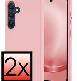 NoXx NoXx Samsung Galaxy A25 Hoesje Siliconen - Lichtroze - 2 PACK