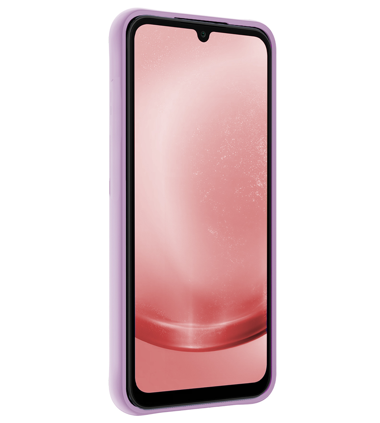 NoXx Hoes Geschikt voor Samsung A25 Hoesje Cover Siliconen Back Case Hoes - Lila - 2x
