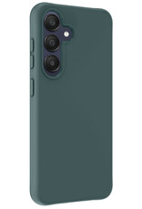 NoXx Hoes Geschikt voor Samsung A25 Hoesje Cover Siliconen Back Case Hoes - Donkergroen - 2x