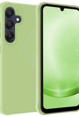 BASEY. Hoes Geschikt voor Samsung A25 Hoesje Siliconen Back Cover Case - Hoesje Geschikt voor Samsung Galaxy A25 Hoes Cover Hoesje - Groen