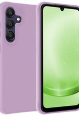 BASEY. Hoes Geschikt voor Samsung A25 Hoesje Siliconen Back Cover Case - Hoesje Geschikt voor Samsung Galaxy A25 Hoes Cover Hoesje - Lila