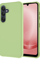 NoXx Hoes Geschikt voor Samsung A25 Hoesje Cover Siliconen Back Case Hoes - Groen
