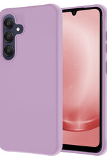 NoXx Hoes Geschikt voor Samsung A25 Hoesje Cover Siliconen Back Case Hoes - Lila